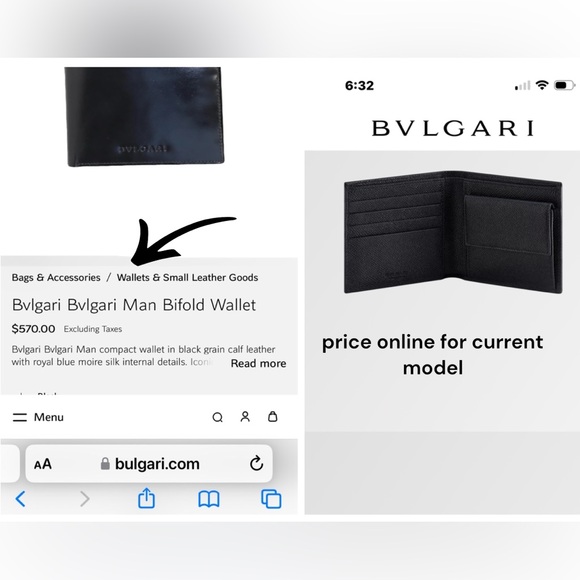 Bvlgari Black Leather Mens Bifold Wallet - Picture 11 of 11